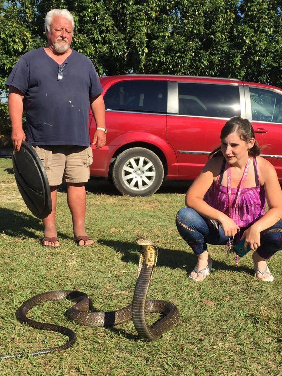 Side by side — even with a cobra.